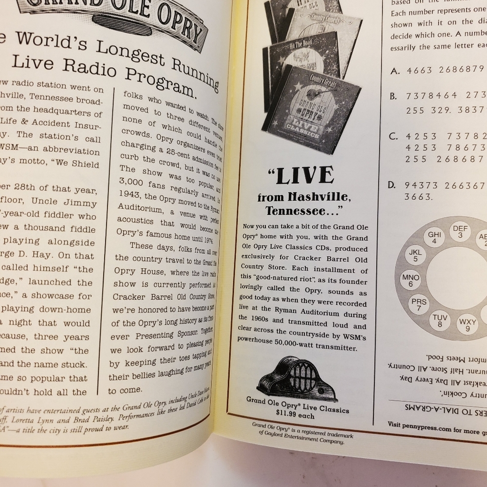 2006 Cracker Barrel Almanac NEW CONDITION - Picture 4 of 9